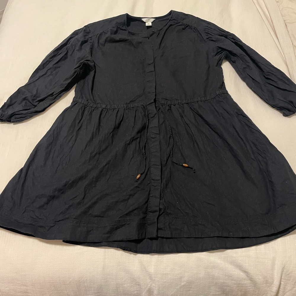 H&M loose fit black dress